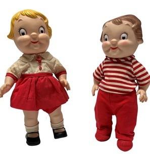 Two (2) Campbell Soup Kids Promotional Toy Dolls. 