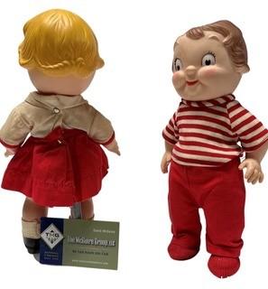 Two (2) Campbell Soup Kids Promotional Toy Dolls. 