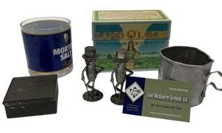 Group of Promotional Items for Land O Lakes, Morton Salt and Mr. Peanut