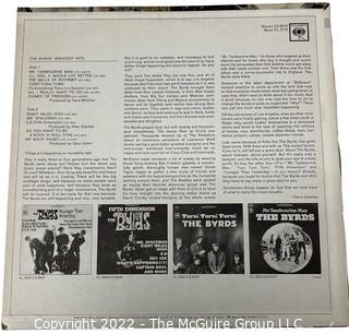 Classic Rock Vinyl Record Album: The Byrds "The Byrds' Greatest Hits"