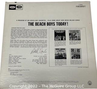 Classic Rock Vinyl Record Album: The Beach Boys "The Beach Boys Today!"