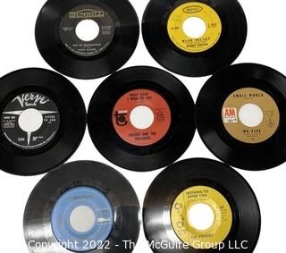 Classic Rock Vinyl 45 RPM Records: The Turtles, Janis Ian, The Vogues, Freddie And The Dreamers, Small World, Bobby Vinton, Barry McGuire