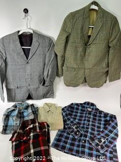 Vintage Boys Flannel Shirts and Sports Coats