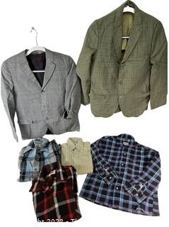 Vintage Boys Flannel Shirts and Sports Coats