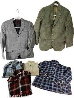 Vintage Boys Flannel Shirts and Sports Coats