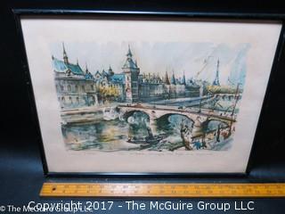 Framed Parisian cityscape