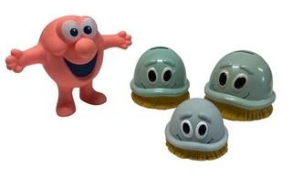 Promotional Toys Including Mr. Bubble and the Scrubbing Bubble.