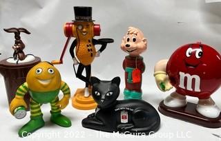 Promotional Toys Including Nestle Quick, Mr. Peanut, Eveready Battery, M&M Etc