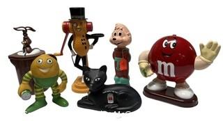 Promotional Toys Including Nestle Quick, Mr. Peanut, Eveready Battery, M&M Etc