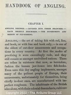 1853 "Hand-Book of Angling" - Third Edition (Fly tying, Fly Fishing, Salmon Fishing)