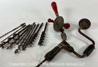 Hand Drill and Hand Brace Drill with Brace Drill Bits