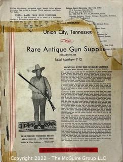 August 1967 "The American Rifleman" Magazine, 1967 Rare Antique Gun Supplies Catalog, Union City, TN., books and reproduction petrolinia metal bookends