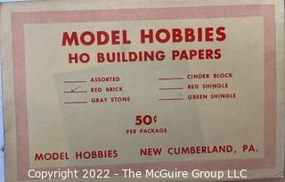 Vintage H-O Scale Model Building Pieces and Graphics