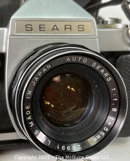 Sears 35mm Camera, Polaroid Camera and Grundig World Band Receiver