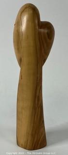 Carved Olivewood Statue of Mother and Child