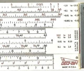 Set of Four (4) Drafting Slide Rulers