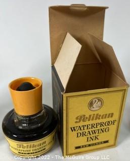 Group of Pelikan Drawing Ink in Boxes Several Different Colors.