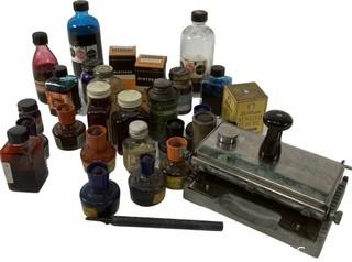 Vintage Drafting & Drawing Inks in Bottles