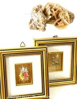 Decorative Items Including Match Holders, Mantle Clock, Brass Crane, Etc