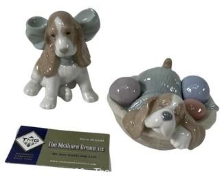 Two Ceramic Canine Figurines