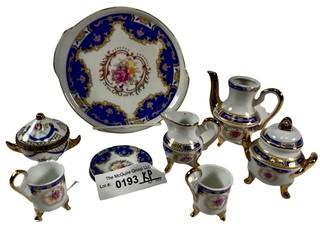 Limoges Porcelain Hand Painted Coffee or Tea Set