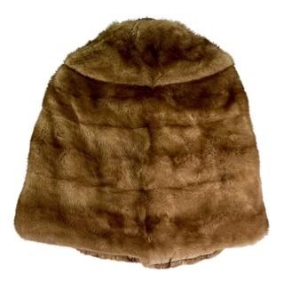 Honey Blonde Mink Fur Capelet or Stole Made by Barbatsuly Furs, Garden City, Long Island