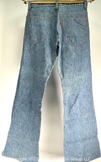 Three (3) Pairs of Vintage Levi's Flair Bell Bottom Jeans.  Various Sizes 