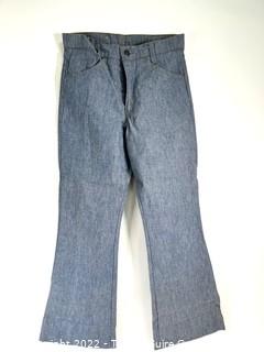 Three (3) Pairs of Vintage Levi's Flair Bell Bottom Jeans.  Various Sizes 