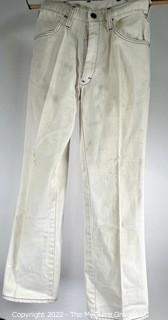 Three (3) Pairs of Vintage 1960's Teen Lee Jeans or Pants. 