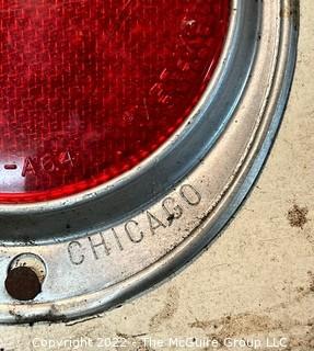 Two metal Tool Boxes: Hammer and Emergency Road Reflective Sign