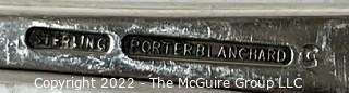 Eight (8) Pieces of Sterling Silver Flatware Including Five Spoons by Kirk & Son in the Mayflower Pattern (1846-1861) and Also Porter George Blanchard. 523g