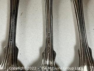 Fourteen (14) Pieces of Sterling Silver Flatware, Some Made by Henderson.  588 grams. 