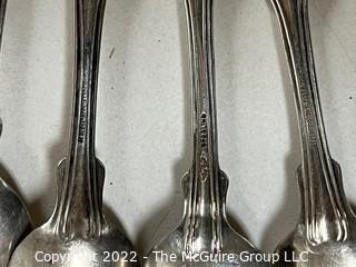 Fourteen (14) Pieces of Sterling Silver Flatware, Some Made by Henderson.  588 grams. 