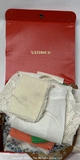 Handkerchiefs, Aprons, Child's Divided Dish and Stationary 