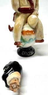 Ceramic Pottery Fidel Castro Liquor Decanter, Made in Japan.