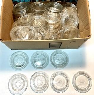 Box of Glass Clear Vu and Atlas Canning Lids