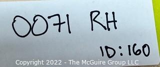 7 1/2 x 8 1/2" (Image Size) Matted B&W Photo of Sculpture with inscription reading: "Goin for the Maximum Plan. Where's Lou? Lou, up on Minimum Plan, is Down"