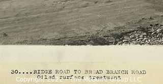 10 1/4 x 13 1/4" 19th C B&W Photo "Ridge Road to Broad Branch Road", Rock Creek Park, Washington DC with imprinted seal photographers H.A. Helm & Co. 