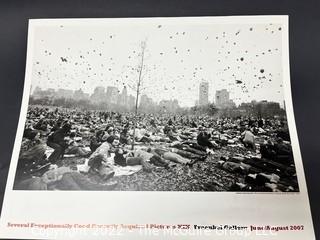 16 x 20" 2007 Fraenkel Gallery (San Francisco) Exhibit Poster featuring 1970 Peace Demonstration in New York's Central Park