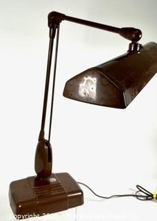 Mid Century Industrial Desk Lamp with Adjustable Arm