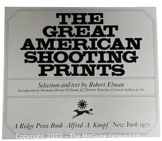 Book: The Great American Shooting Prints by Robert Elman 