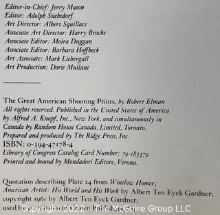 Book: The Great American Shooting Prints by Robert Elman 