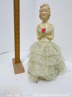 Vintage doll form table lamp