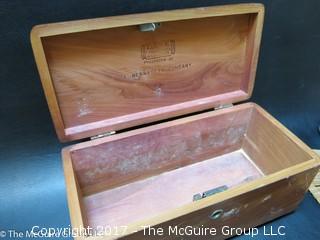 Collection including cedar hinged box