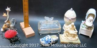 Collection including butterfly glass box