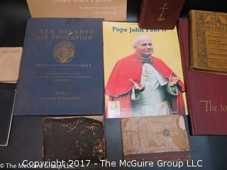 Collection of old paper, pamphlets and biblical 