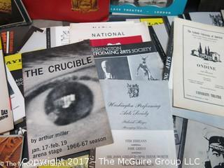 Collection of Theatre Playbills (2nd half of 20th c)