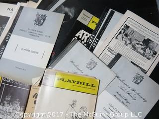 Collection of Theatre Playbills (2nd half of 20th c)