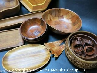 Wooden Serving trays and Bowls 