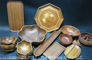 Wooden Serving trays and Bowls 